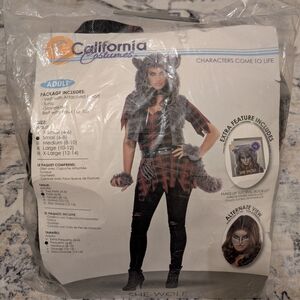 California Costumes She Wolf Adult Costume - Red and Black